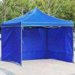 Toldo Plegable 3x3 con Paredes laterales Azul Impermeable