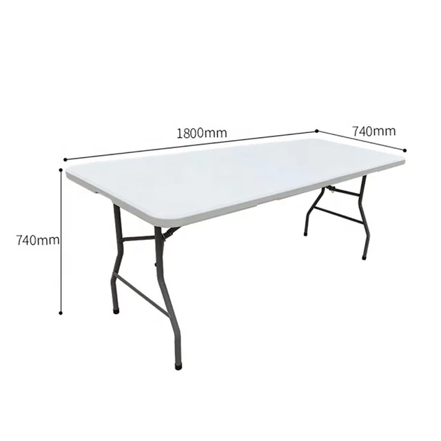 Mesa Plegable Tipo Maleta 120 cm Blanca - Electro Morija