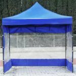 Toldo Plegable 2x2 m Engomada Con Paredes Transparente