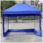 Lona Paredes Laterales Transparente Para Toldo Plegable 3 x 4.5 Azul
