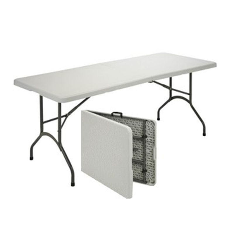 Mesa Plegable Tipo Valija 120cm Color Blanco