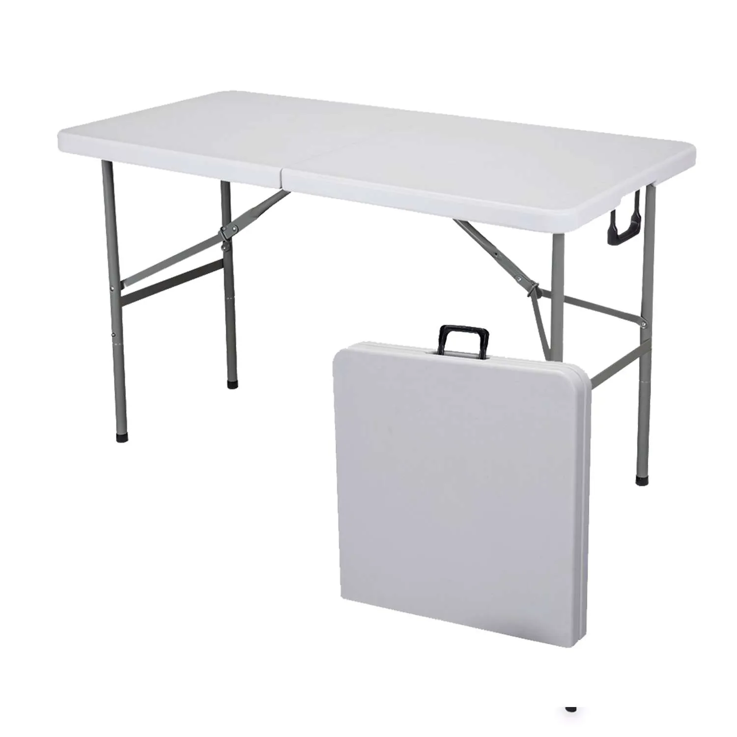 Mesa Plegable Tipo Maleta 120 cm Blanca - Electro Morija