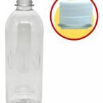 Botella Pet 1lt Con Tapa Con Sello 50 Unidades