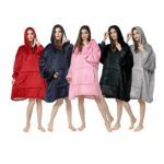 Poleron Sherpa De Capucha De Polar Para Invierno Adulto